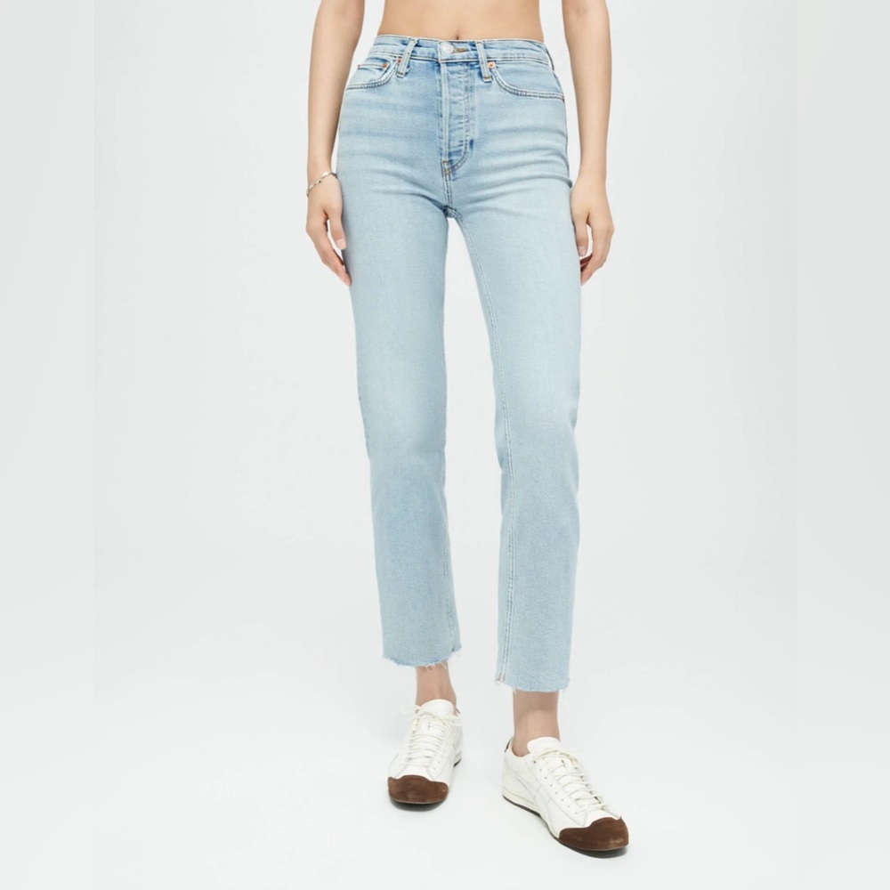 Re/Done Comfort Stretch High Rise Stove Pipe Jeans